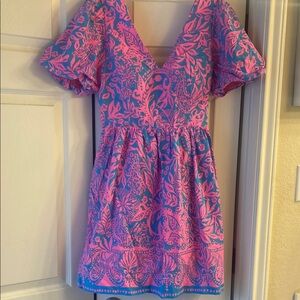 Lilly Pulitzer Pink and Blue Dress